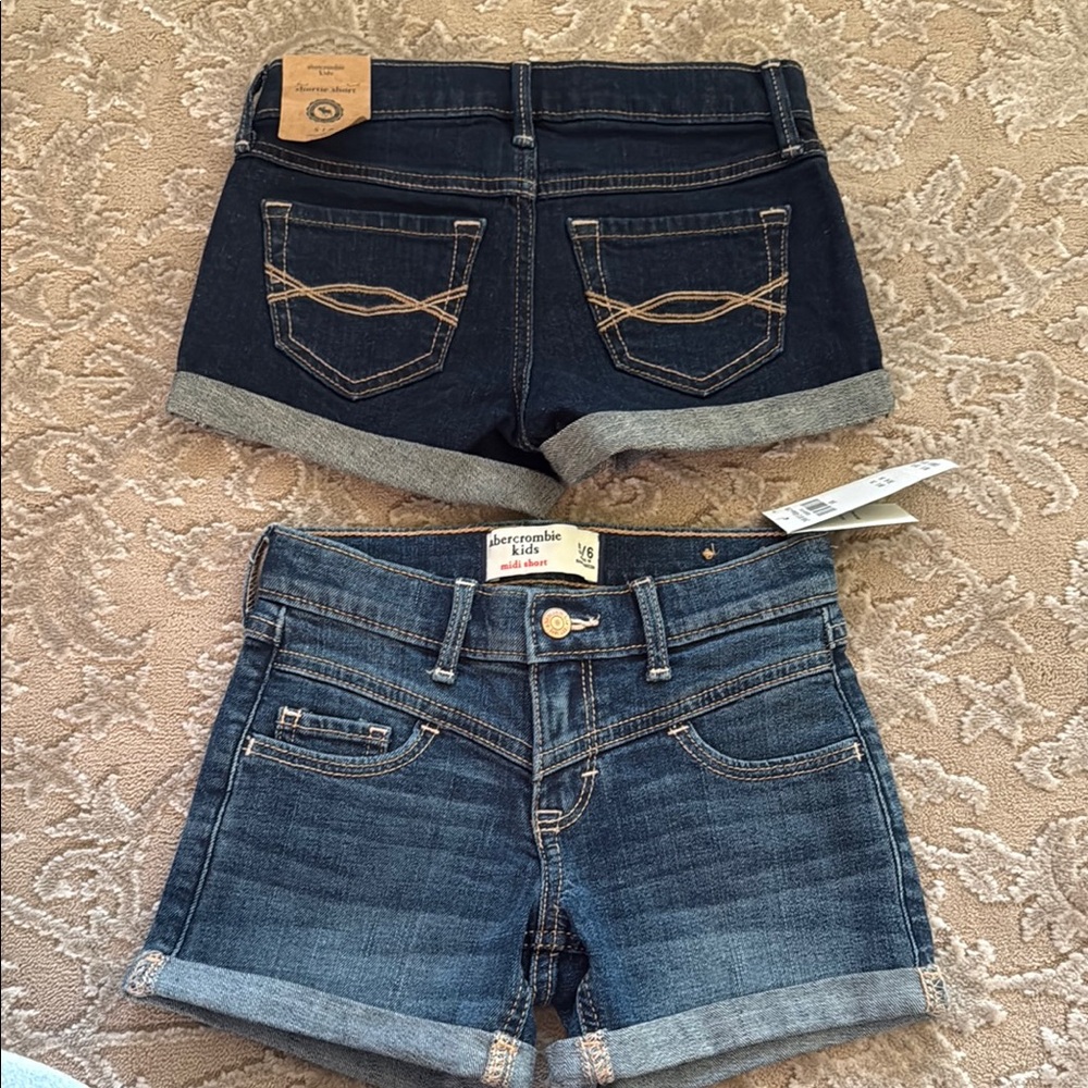 Abercrombie & Fitch Women's Blue Denim Shorts